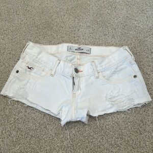 Hollister distressed light Jean shorts. Size w24 / 0